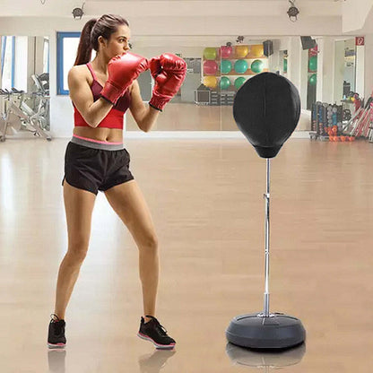 Kids home boxing set with free-standing design for safe practice and fun workouts.