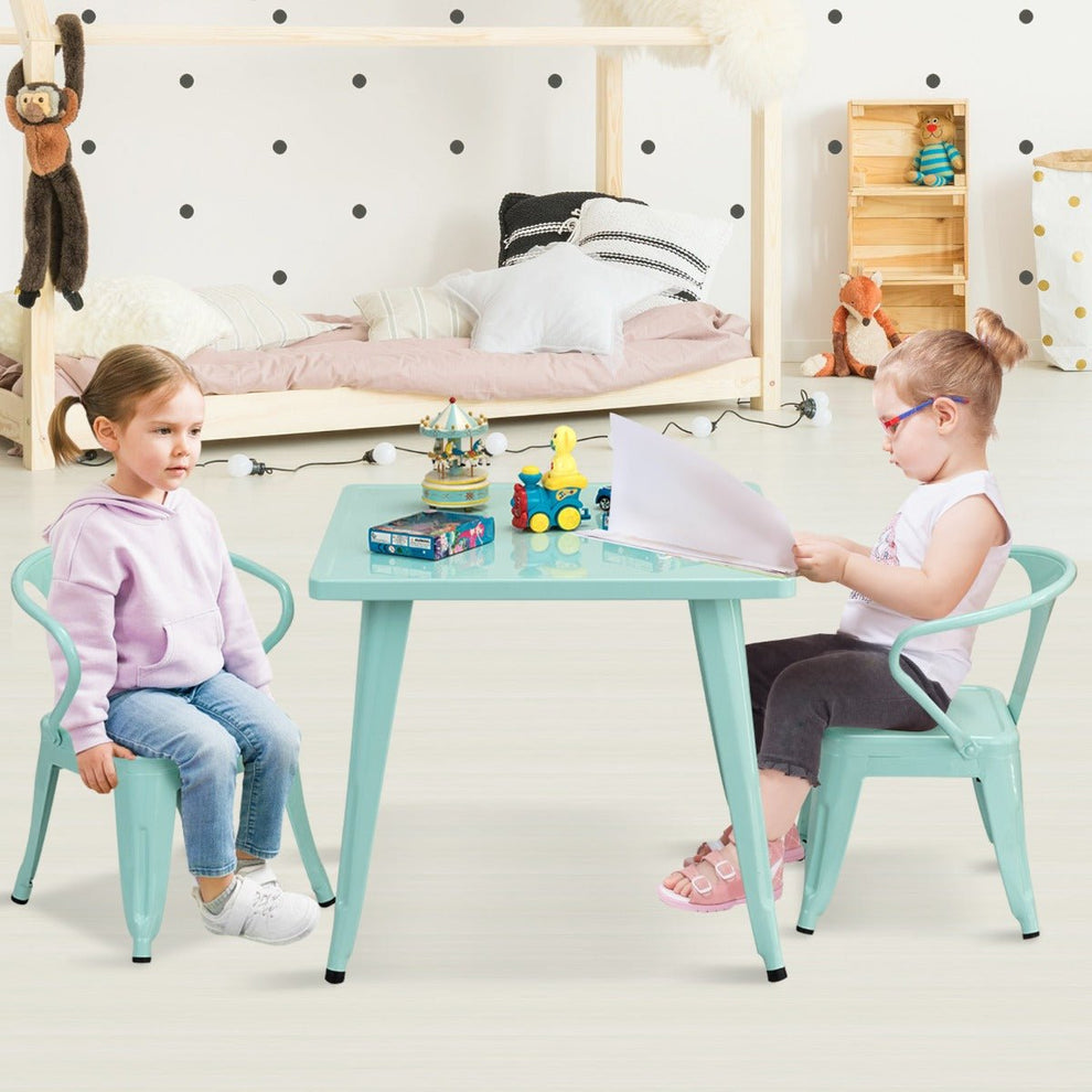 Sky Blue Kids Table and Chair Set | Fun, Functional, Durable – Kids ...