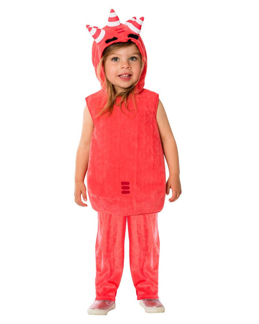 Oddbods Fuse Red Hooded Costume for Kids | Official Licensed character costume for fun play at home.