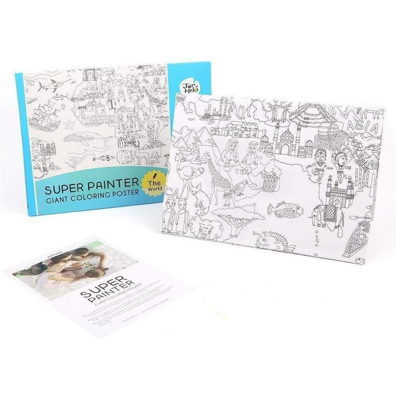 Giant Colouring Poster Pads THE WORLD