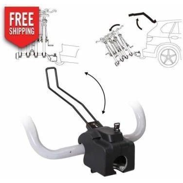 Outdoor Toys Giantz Bike Carrier Rack with Tow Ball Mount Black & Silver