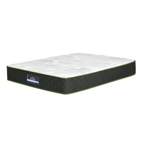 Single green tea foam mattress with 5-zone pocket springs for kids comfortable sleep.