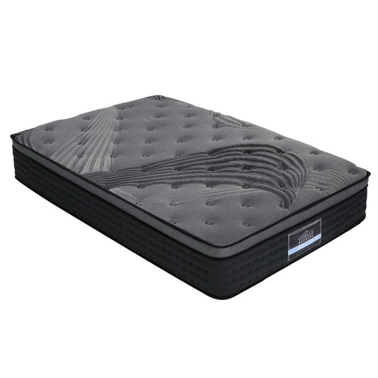 Alanya Euro Top Pocket Spring Mattress, 34cm Thick King Single, ideal for kids sleep comfort.