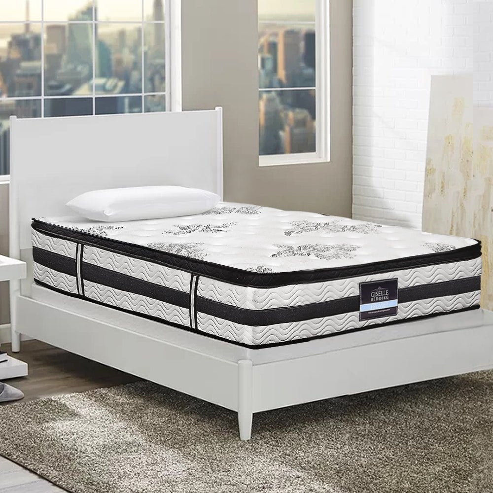 Algarve Euro Top Pocket Spring Mattress, 34cm, single - ideal for childrens bedroom comfort.