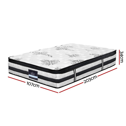 Algarve Euro Top Pocket Spring Mattress | 34cm King Single for childrens superior sleep comfort.