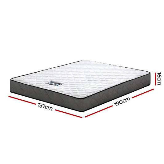 Alzbeta Bonnell Spring Mattress - 16cm thick, ideal for kids beds. Comfortable, durable choice.