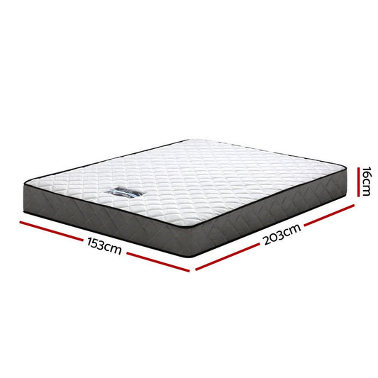 Alzbeta Bonnell Spring Mattress | 16cm thick, ideal for Queen bed, kids bedroom comfort.