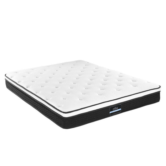 Queen-size Euro Top mattress with Bonnell Springs for kids comfort and support.