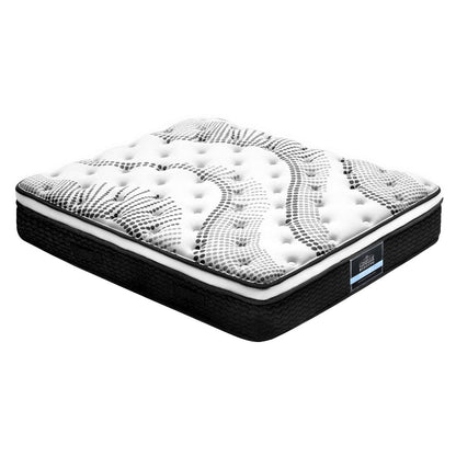 Queen-sized Giselle Como Euro Top Mattress with 32cm thickness for luxurious child-friendly comfort.