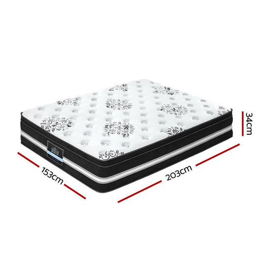 Queen size Euro top mattress with cool gel and pocket springs for comfortable kids sleep.