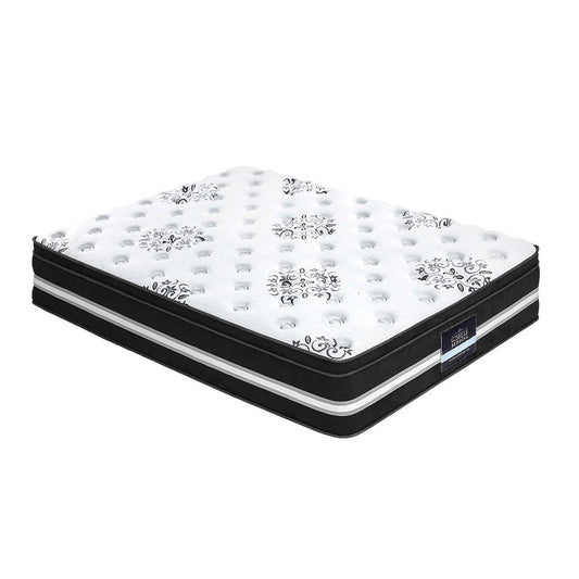 Giselle Bedding Euro Top Cool Gel Mattress 34cm Thick Queen for comfortable childrens sleep.