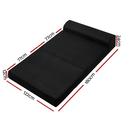 Foldable foam mattress for kids sleepovers, Giselle Bedding folding design for easy storage.