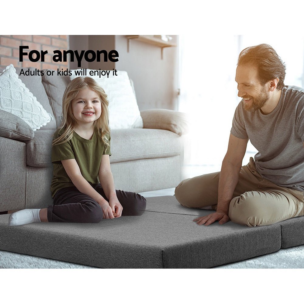 Foldable foam sofa bed mattress designed for kids and adults, ideal for versatile home use.