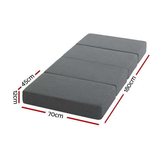 Giselle kids foldable camping mattress with portable design for versatile at-home use.