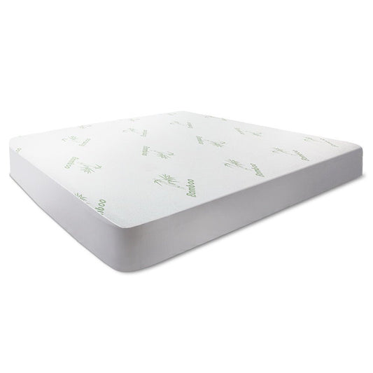 Bamboo single mattress protector by Giselle Bedding for childrens beds - waterproof and breathable.