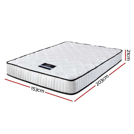 Giselle Bedding 21cm thick pocket spring mattress for childrens queen bed, comfort, support.