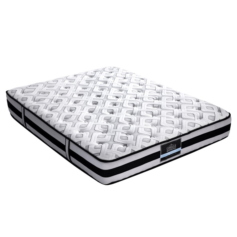 Queen-sized childrens mattress with 24cm thickness and pocket spring technology for ultimate comfort.