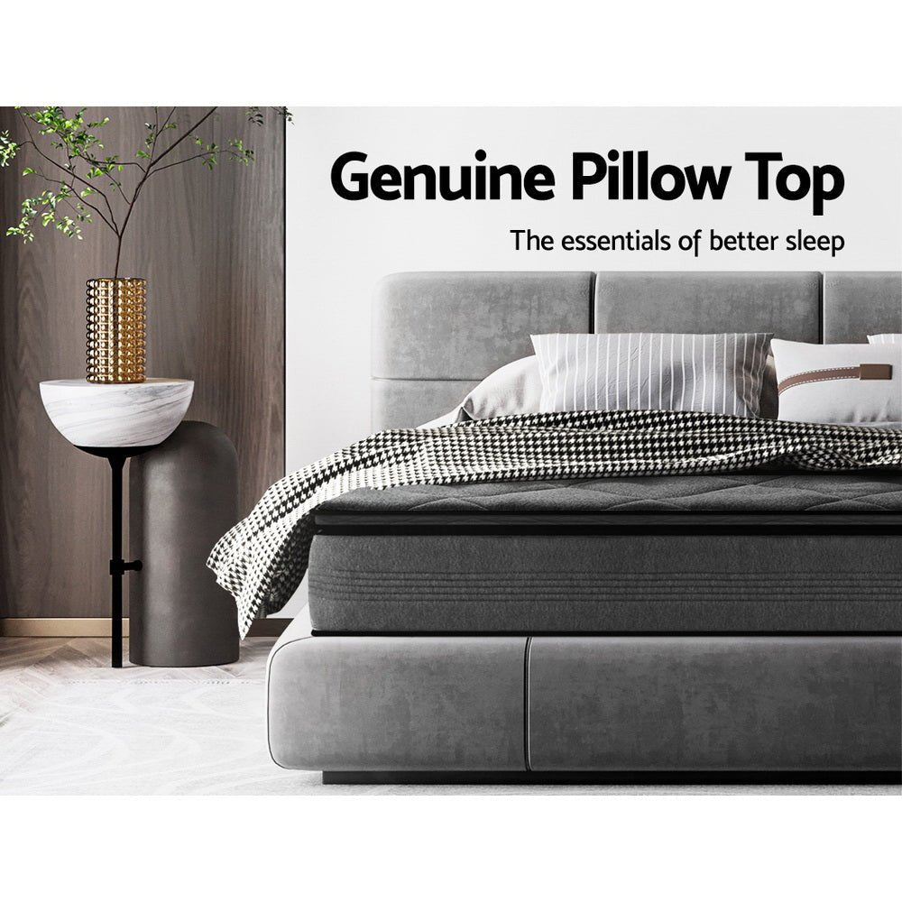 Giselle Mattress Pillow Top Bed Size Bonnell Spring Medium Firm Foam 18CM King Single