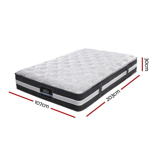 Giselle King Single Mattress with 7 Zone Pocket Spring for Kids Medium-Firm Comfort