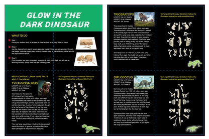 Kaper Kidz Glow-in-the-Dark Triceratops Excavation Kit for Kids 6+ - Fun educational toy.