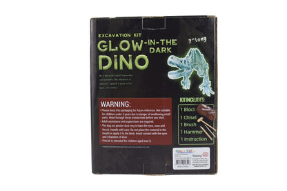 Kaper Kidz T-Rex Skeleton Excavation Kit with Glow-in-the-Dark Feature, ideal for kids STEM learning.