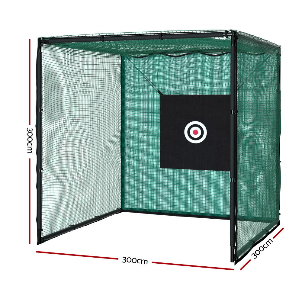 3M golf hitting net with steel frame for kids home practice in various sports.