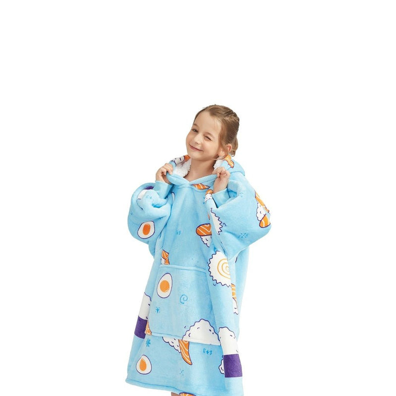 Gominimo Hoodie Blanket Kids Sushi Blue HM-HB-114-AYS | Kids Mega Mart | Shop Now!