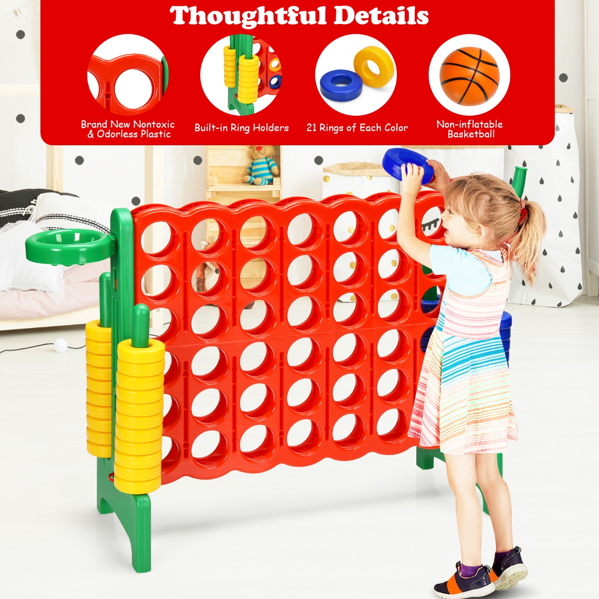 Interactive 4-in-1 outdoor game set for kids and adults, perfect for backyard fun.
