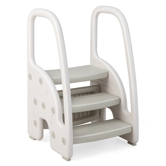 Shop Grey Toddler Stool with Safety Handles at Kids Mega Mart