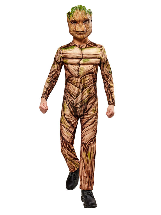 Groot costume for kids inspired by Guardians of the Galaxy 3, perfect for themed parties.