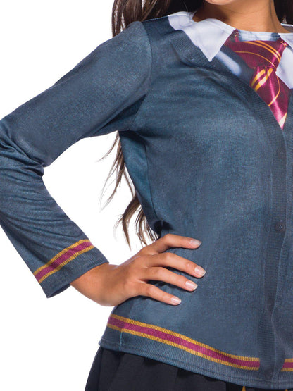 Gryffindor costume top for kids inspired by Harry Potter series, perfect for dress-up play.