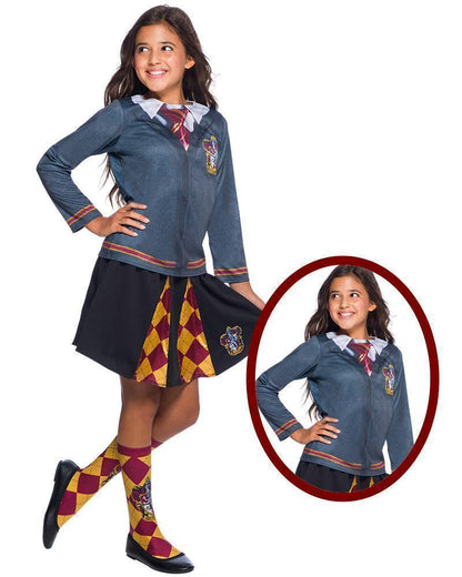 Gryffindor costume top for kids. Official Harry Potter design for magical play at home.