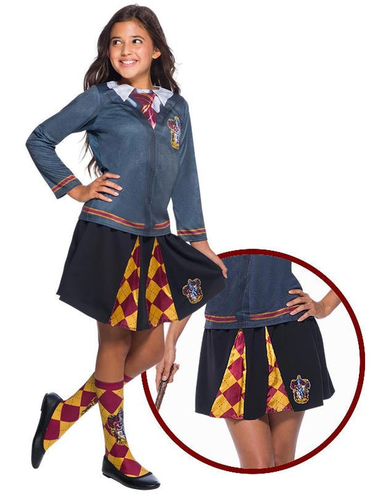 Gryffindor Kids Skirt | Official Hogwarts uniform for young wizards. Perfect for home dress-up.