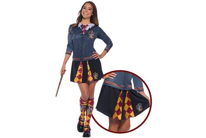 Harry Potter Gryffindor Skirt for Kids | One Size 10-12, Best for Costume Parties