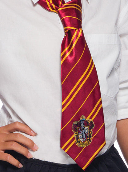 Gryffindor House Tie for Kids, official Harry Potter design, perfect for dress-up play.