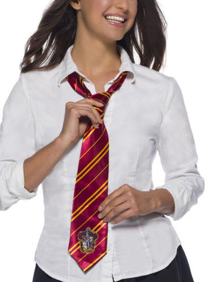 Gryffindor house tie for kids, perfect for young Harry Potter fans at home.