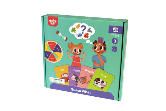 Colorful and engaging Guess What Board Game for kids entertainment and learning at home.