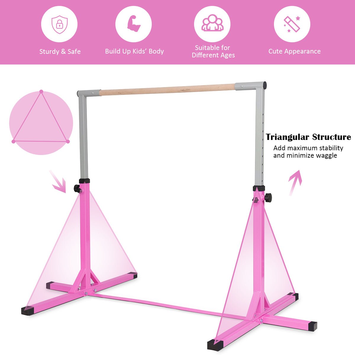 Adjustable Gymnastics Training Bar - Perfect for Practice