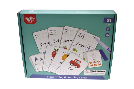 Reusable handwriting cards for kids practice learning and developing fine motor skills at home.