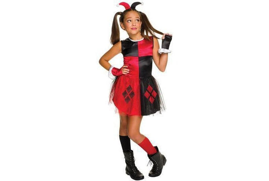 Harley Quinn Tutu Dress Costume for Kids by DC Comics, perfect for costume parties.