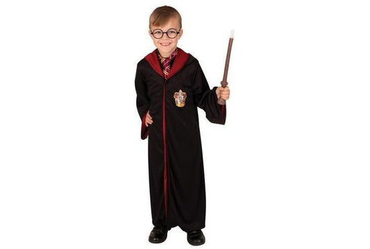 Gryffindor robe costume for kids from Harry Potter series, perfect for pretend play at home.