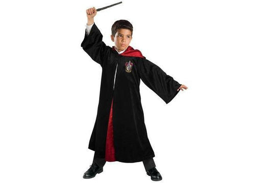 Gryffindor Deluxe Hooded Robe for Kids, featuring Harry Potter theme for imaginative play at home.