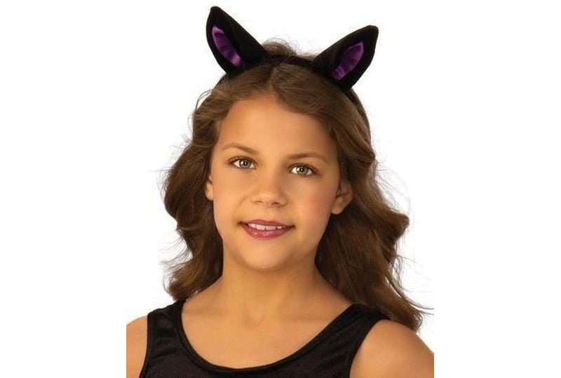 Girls purple haunted house Halloween costume, perfect for spooky dress-up play at home.