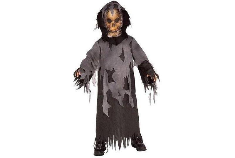 Spooky Skeleton Robe & Mask Costume for Kids | Halloween Fun – Kids ...