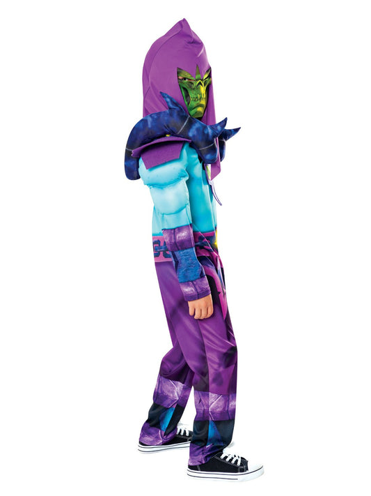 He Man Skeletor Deluxe Kids Costume for role-playing fun at home.