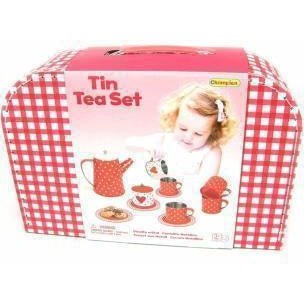 Toy Tea Set in Mug 13 Piece Heart Design for Kids
