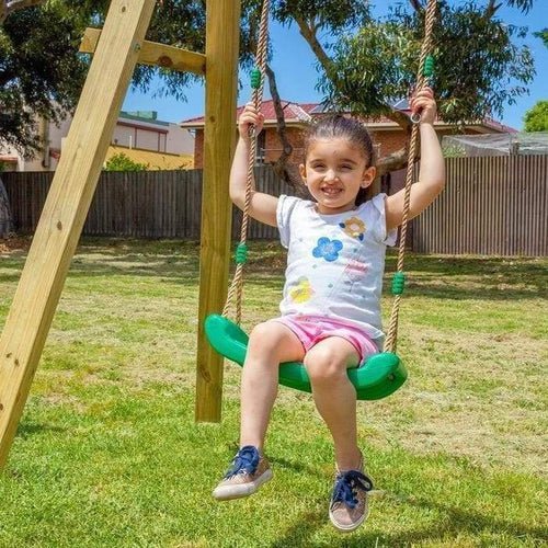 Lifespan Kids Holt 2-Station Wooden Double Swingset - Perfect for outdoor play in childrens backyard