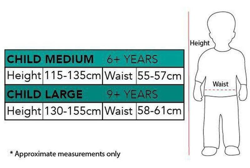 Hufflepuff Robe kids Costume Measurement Australia