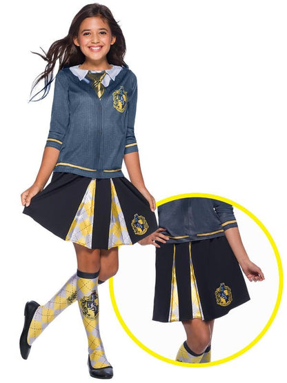 Hufflepuff Kids Skirt featuring Harry Potter design, perfect for young wizards at home.