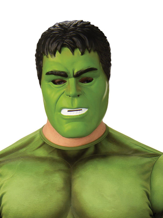 Adult Marvel Hulk costume with intricate detailing for at-home Avengers playtime.